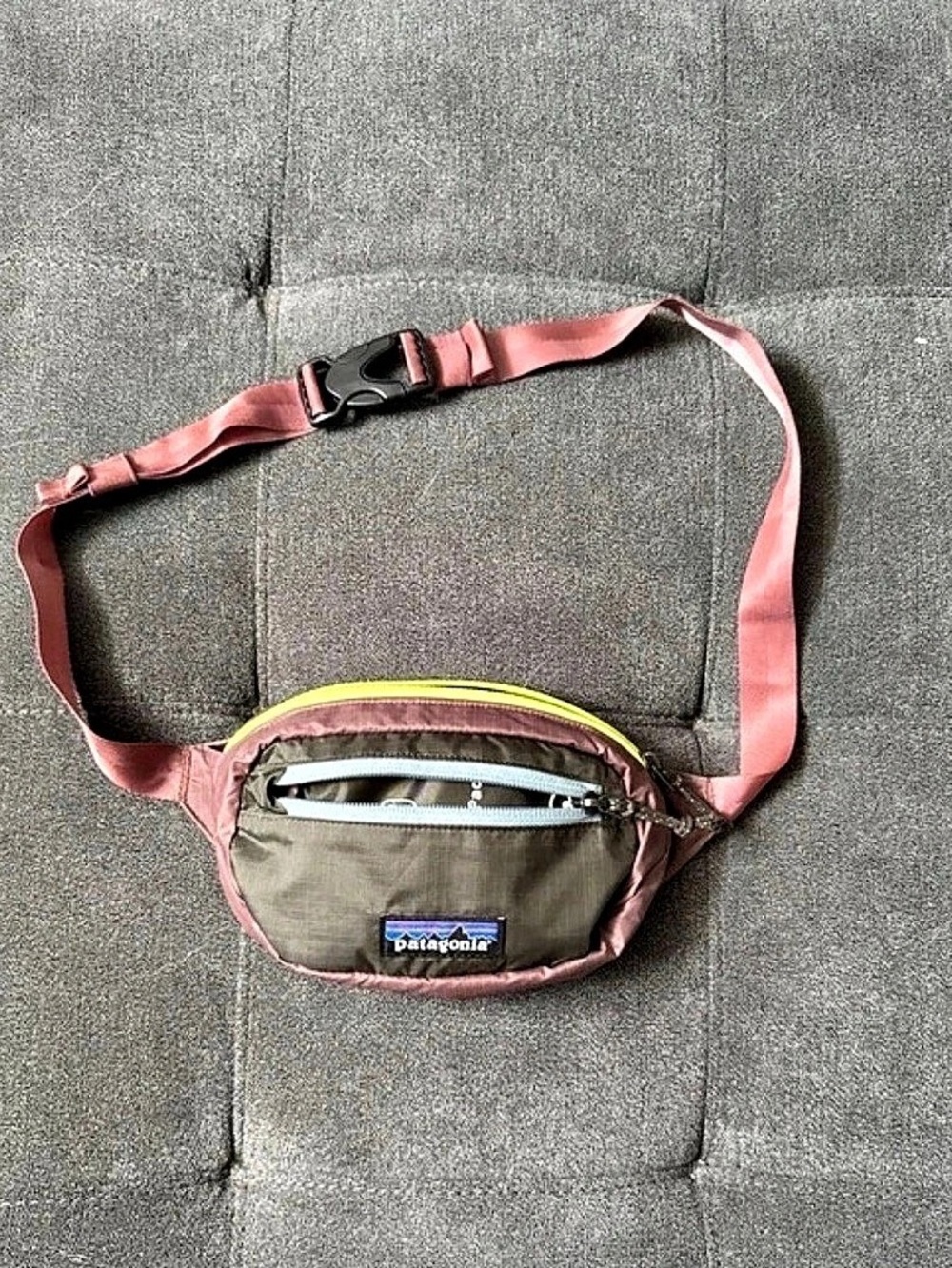 Patagonia Terravia Mini Hip Pack Pink & Green Crossbody Bag